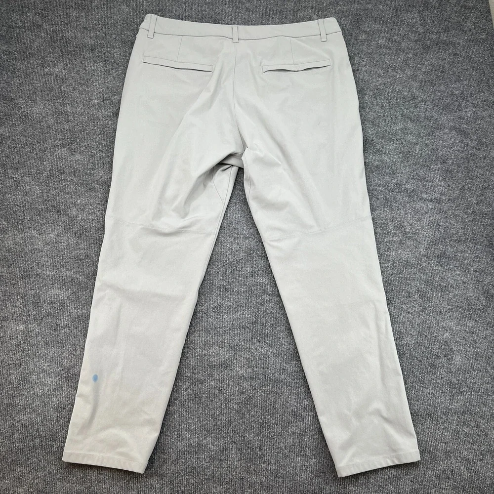 Lululemon Commission Pants Mens 36x30 Silver Drop Slim Fit Performance M5AF1S